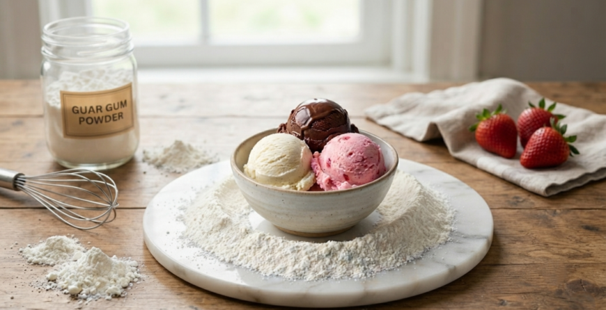 Guar Gum in Ice Cream - Durga Enterprises