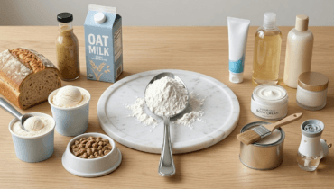 Guar Gum Powder Benefits image showing food and non-food applications