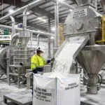 Guar gum supplier manufacturing plant showing guar gum process