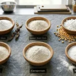 Guar Gum vs Others comparison image showing natural thickeners and polymers