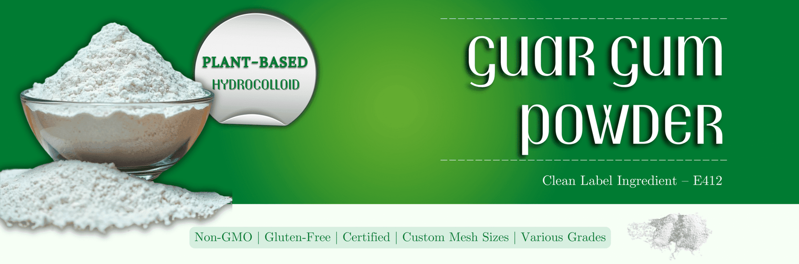 Guar Gum Powder Banner - Durga Enterprises