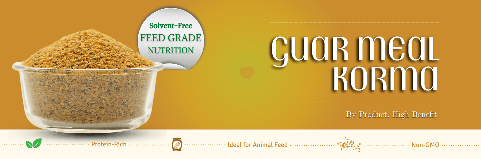 Guar Meal Korma Banner - Durga Enterprises